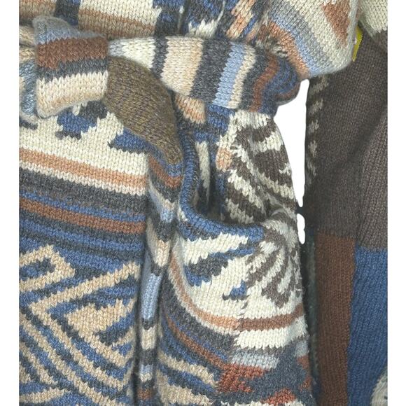 Ralph Lauren Navajo style hand knit cardigan sweater - Picture 6 of 9